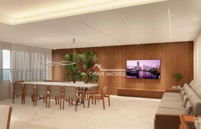 Apartamento com 3 dormitórios à venda, 170 m² por r$ 2.590.100,00 - aparecida - santos/sp