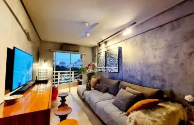 Apartamento com 2 dormitórios à venda, 63 m² por r$ 550.000,00 - aparecida - santos/sp