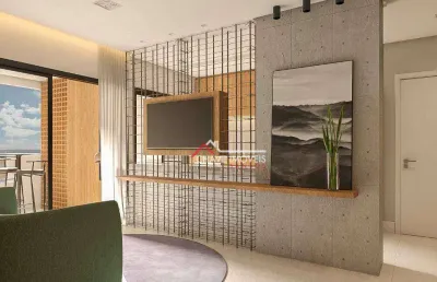 Apartamento com 2 dormitórios à venda, 73 m² por r$ 665.634,38 - marapé - santos/sp