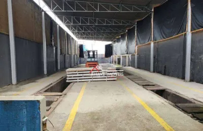 Galpão para alugar, 542 m² por r$ 25.000,01/mês - macuco - santos/sp