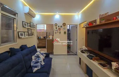 Apartamento com 2 dormitórios à venda, 60 m² por r$ 480.000,00 - embaré - santos/sp