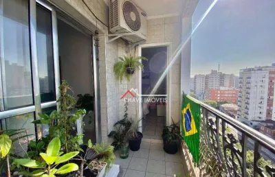 Apartamento com 3 dormitórios à venda, 139 m² por r$ 800.000,00 - marapé - santos/sp