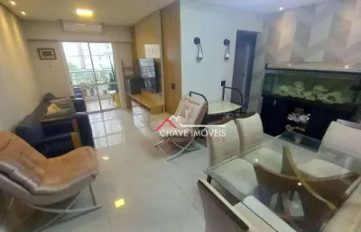 Apartamento com 3 dormitórios à venda, 84 m²  - marapé - santos/sp