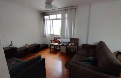 Apartamento com 2 dormitórios para alugar, 134 m² por r$ 5.000,02/mês - embaré - santos/sp