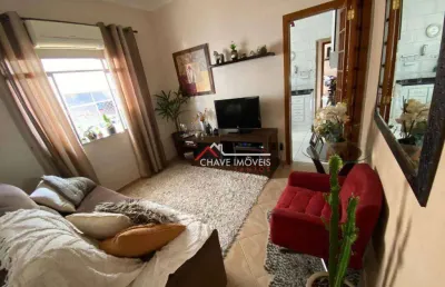 Apartamento com 1 dormitório à venda, 47 m² por r$ 297.000,00 - boqueirão - santos/sp