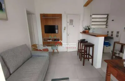 Apartamento com 1 dormitório à venda, 45 m² por r$ 362.000,00 - embaré - santos/sp