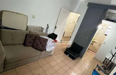 Kitnet com 1 dormitório para alugar, 32 m² por r$ 2.800,02/mês - aparecida - santos/sp
