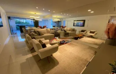 Apartamento garden à venda, 300 m² por r$ 3.200.000,00 - boqueirão - santos/sp