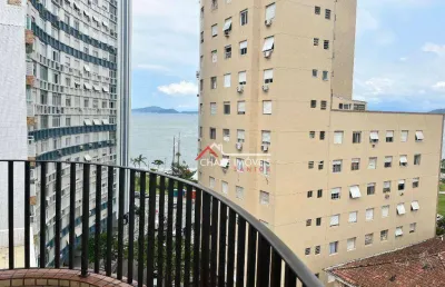 Apartamento com 1 dormitório, 66 m² - venda por r$ 430.000,00 ou aluguel por r$ 2.400,01/mês - ponta da praia - santos/sp