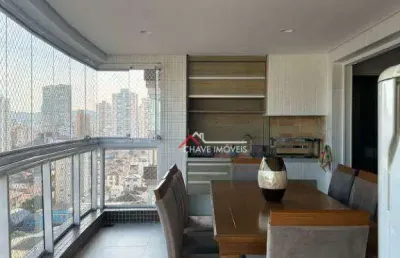 Apartamento com 3 dormitórios à venda, 166 m² por r$ 2.950.000,00 - embaré - santos/sp