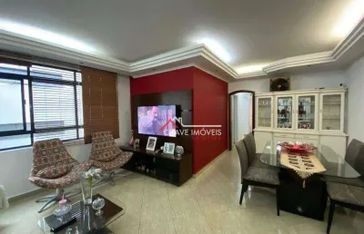 Apartamento à venda, 124 m² por r$ 948.000,00 - pompéia - santos/sp