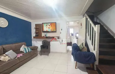 Casa com 3 dormitórios à venda, 90 m² por r$ 450.000,00 - macuco - santos/sp