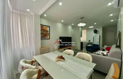 Apartamento com 3 dormitórios à venda, 90 m² por r$ 600.000,00 - josé menino - santos/sp