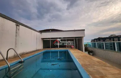 Cobertura com 3 dormitórios à venda, 185 m² por r$ 1.596.000,00 - ponta da praia - santos/sp