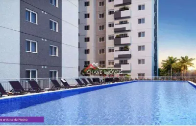 Apartamento com 2 dormitórios à venda, 42 m² por r$ 343.786,74 - jabaquara - santos/sp