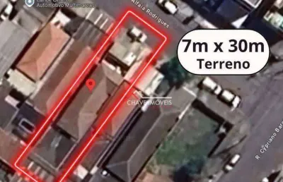 Terreno à venda, 210m², no ponta da praia em santos