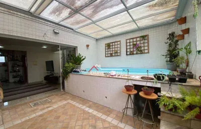 Casa com 4 dormitórios à venda, 270 m² por r$ 1.530.000,00 - embaré - santos/sp