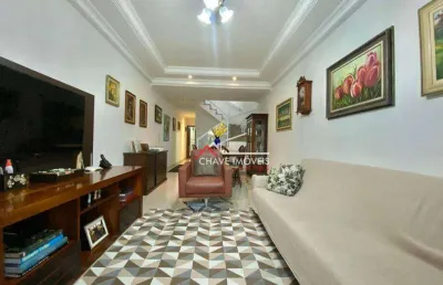 Casa com 3 dormitórios à venda, 162 m² por r$ 1.050.000,00 - embaré - santos/sp