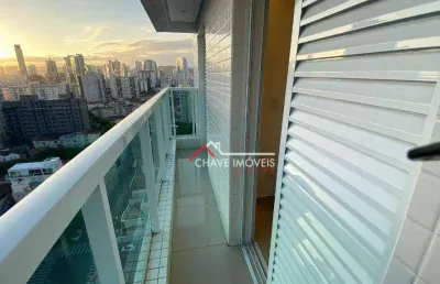 Apartamento para venda 57m², 2 dormitórios, 1 vaga demarcada - bairro: embaré em santos/sp
