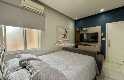 Kitnet à venda, 29 m² por r$ 330.000 - gonzaga - santos/sp
