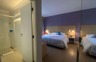 Flat à venda, 30 m² por r$ 487.000,00 - pompéia - santos/sp