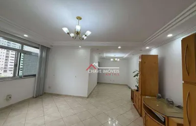 Apartamento com 3 dormitórios para alugar, 144 m² por r$ 7.500,02/mês - gonzaga - santos/sp