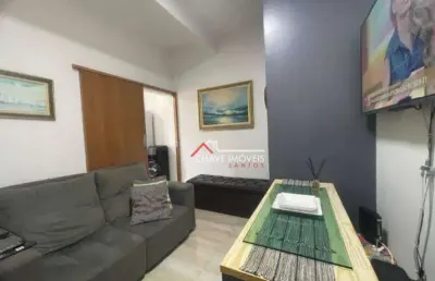Apartamento com 1 dormitório à venda, 32 m² por r$ 340.000,00 - ponta da praia - santos/sp