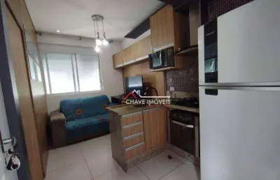 Studio com 1 dormitório à venda, 39 m² por r$ 340.000,00 - embaré - santos/sp