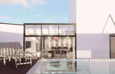 Cobertura com 4 dormitórios à venda, 370 m² por r$ 4.290.000,00 - ponta da praia - santos/sp