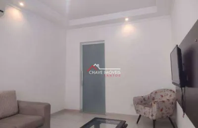 Apartamento com 2 dormitórios à venda, 78 m² por r$ 430.000,00 - boqueirão - santos/sp