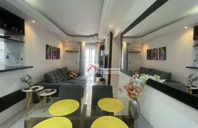 Apartamento com 3 dormitórios à venda, 70 m² por r$ 650.000,00 - aparecida - santos/sp