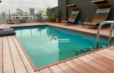 Apartamento triplex à venda, 440 m² por r$ 2.600.000,00 - ponta da praia - santos/sp