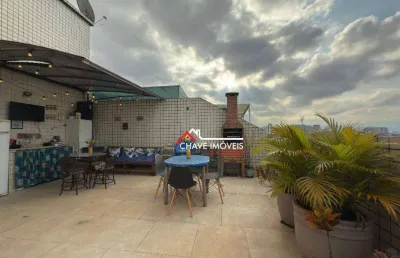 Apartamento triplex com 3 dormitórios à venda, 123 m² por r$ 850.000,00 - aparecida - santos/sp