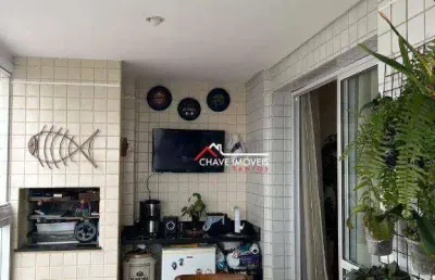 Apartamento com 2 dormitórios à venda, 92 m² por r$ 910.000,00 - ponta da praia - santos/sp