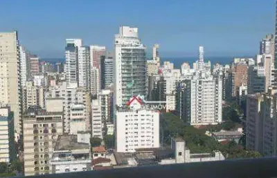 Apartamento para alugar, 92 m² por r$ 6.900,02/mês - boqueirão - santos/sp