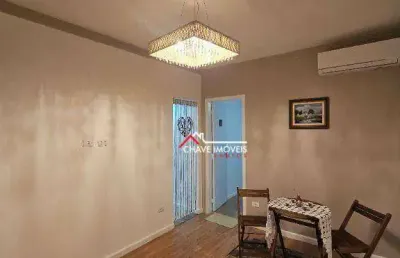 Apartamento com 1 dormitório à venda, 48 m² por r$ 390.000,00 - gonzaga - santos/sp