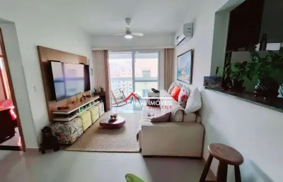 Apartamento no embaré com 73 m² 2 suítes, 1 vaga de garagem, santos/sp