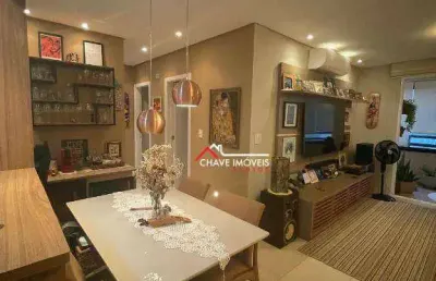 Apartamento com 2 dormitórios à venda, 84 m² por r$ 955.000,00 - embaré - santos/sp