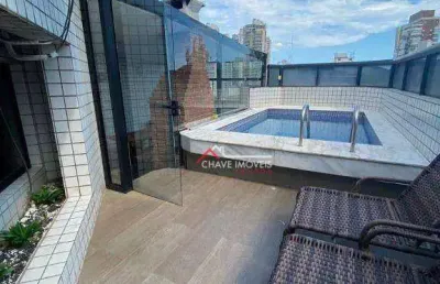 Cobertura com 4 dormitórios, 224 m² - venda por r$ 1.990.000,00 ou aluguel por r$ 13.090,00/mês - ponta da praia - santos/sp