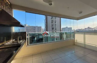 Apartamento com 3 dormitórios à venda, 88 m² por r$ 1.017.760 - campo grande - santos/sp