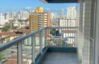 Apartamento com 2 dormitórios para alugar, 92 m² por r$ 4.925,00/mês - boqueirão - santos/sp