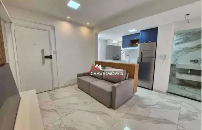 Apartamento com 2 dormitórios à venda, 65 m² por r$ 480.000,00 - pompéia - santos/sp
