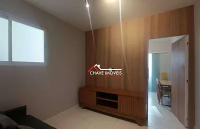 Apartamento com 1 dormitório para alugar, 55 m² por r$ 3.300,02/mês - gonzaga - santos/sp