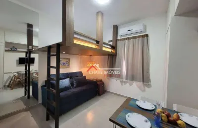 Kitnet com 1 dormitório, 28 m² - venda por r$ 305.000,00 ou aluguel por r$ 2.800,02/mês - embaré - santos/sp