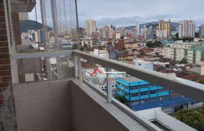 Apartamento com 1 dormitório à venda, 44 m² por r$ 329.000,00 - parque bitaru - são vicente/sp