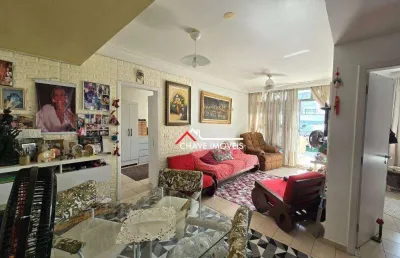 Cobertura com 2 dormitórios à venda, 100 m² por r$ 640.000,00 - gonzaga - santos/sp