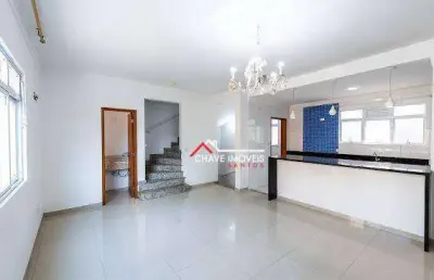 Casa com 3 dormitórios, 136 m² - venda por r$ 1.645.000,00 ou aluguel por r$ 5.500,00/mês - gonzaga - santos/sp