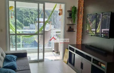 Apartamento com 2 dormitórios para alugar, 79 m² por r$ 5.000,02/mês - marapé - santos/sp