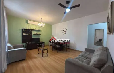 Apartamento com 2 dormitórios à venda, 94 m² por r$ 640.000,00 - embaré - santos/sp