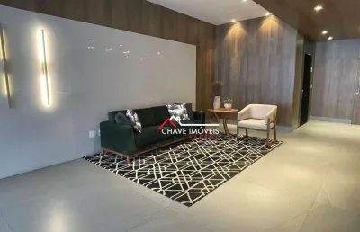 Apartamento com 1 dormitório para alugar, 40 m² por r$ 4.100,02/mês - campo grande - santos/sp